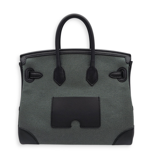 Cargo Birkin 25 Vert Mangrove in Swift, Palladium hardware