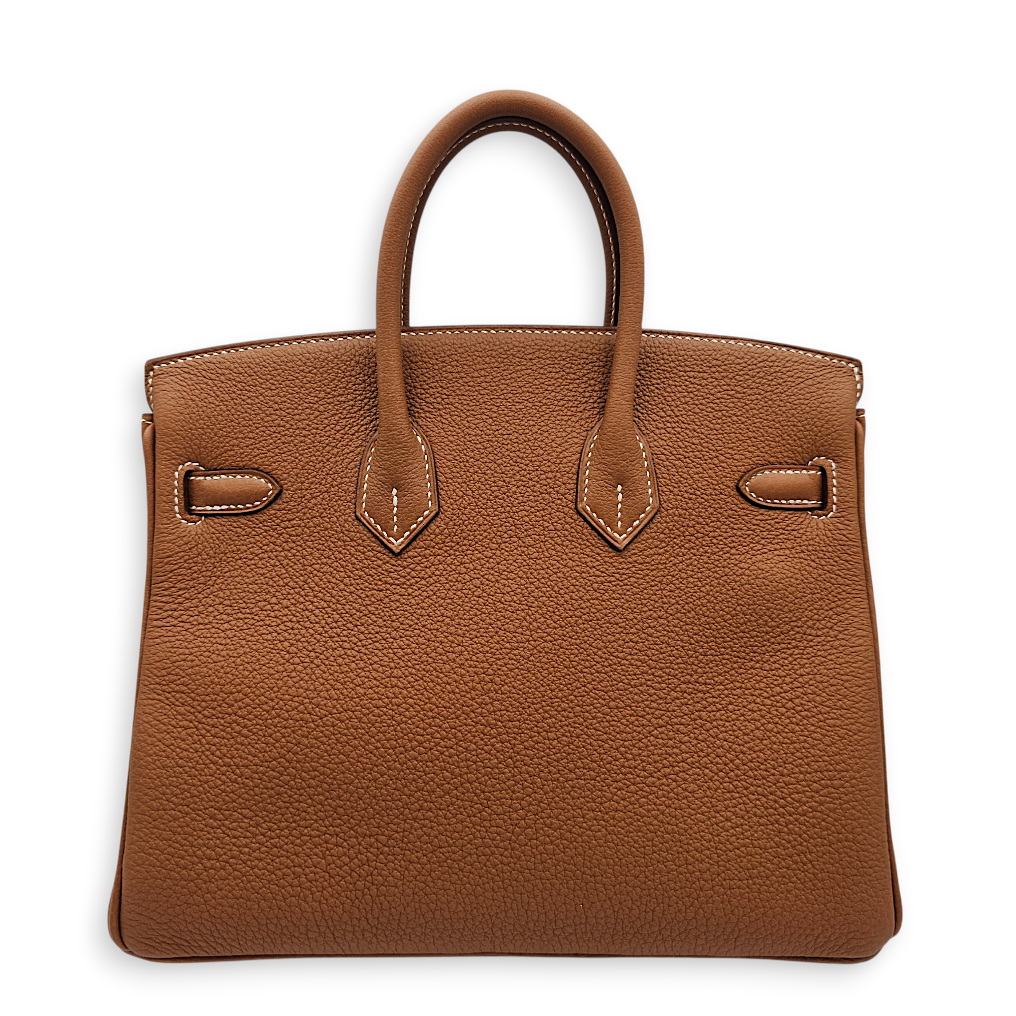 Birkin 25 Gold in Togo, Palladium hardware