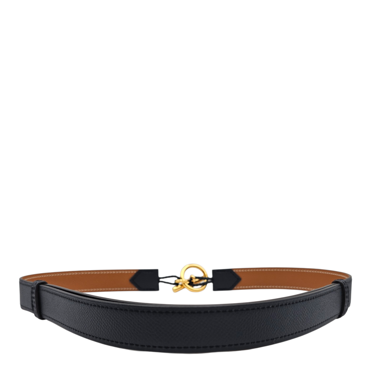 Glenan 24 Black Belt in Epsom, Gold hardware