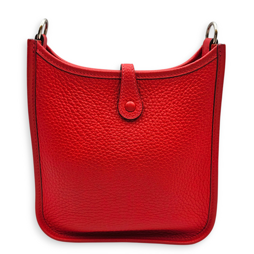 Evelyne Mini Rouge Tomate in Clemence, Palladium hardware