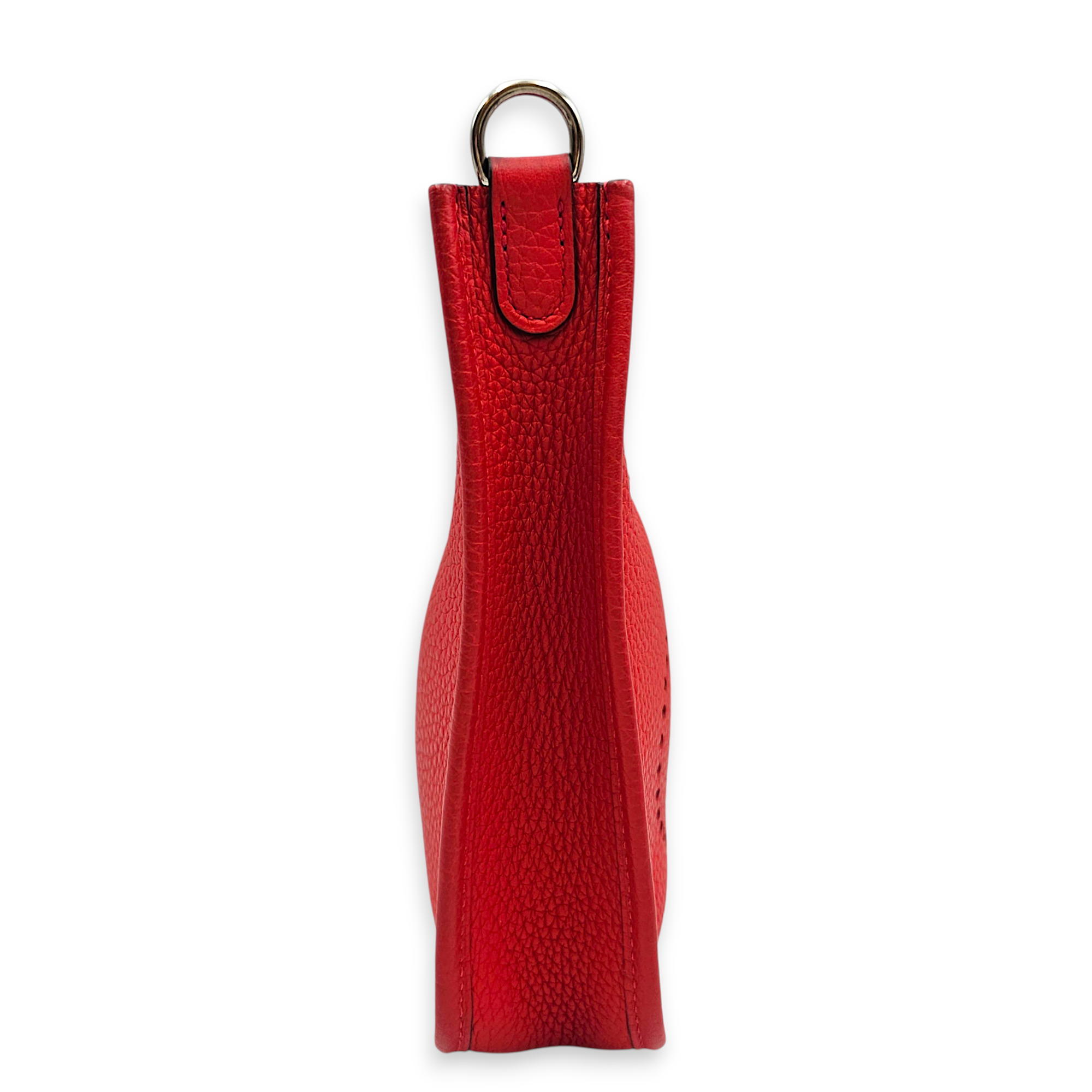Evelyne Mini Rouge Tomate in Clemence, Palladium hardware