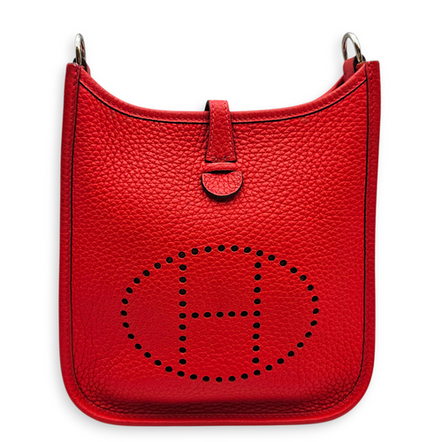 Evelyne Mini Rouge Tomate in Clemence Palladium hardware CL2512-17602 1