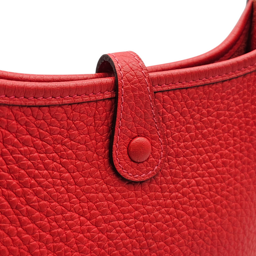 Evelyne Mini Rouge Tomate in Clemence, Palladium hardware