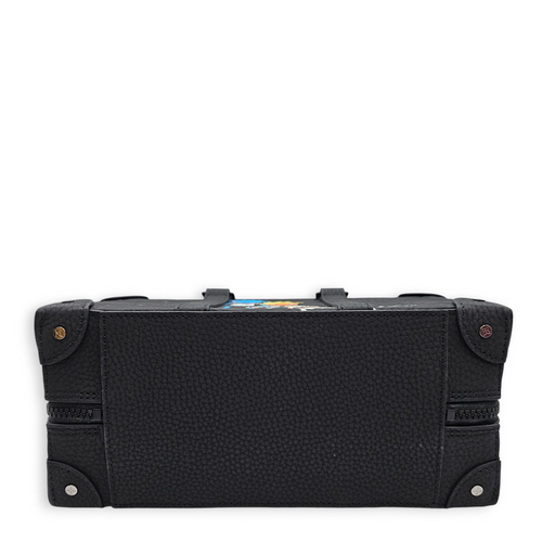 Speedy soft trunk Black Crossbody Bag in Empriente Leather, Gunmetal hardware