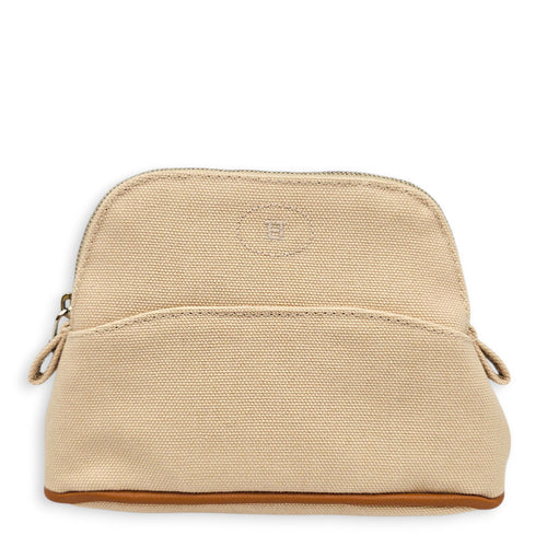 Bolide Mini Mini Model Beige Case in Toile, Palladium hardware