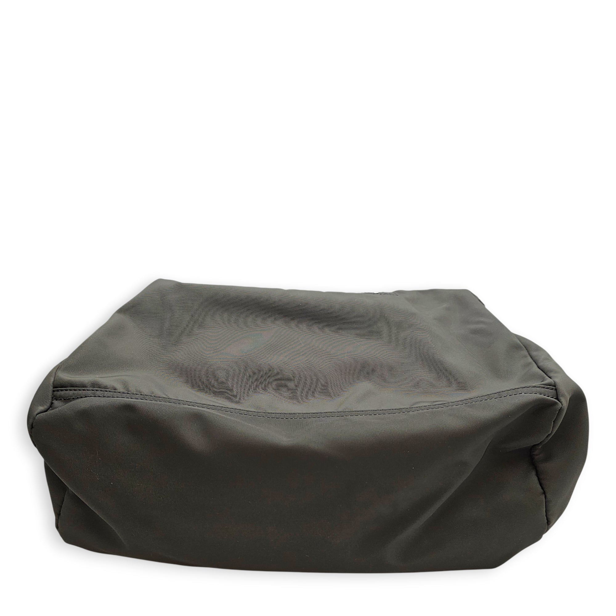 Pandora Medium Grey Messenger Bag in Canvas, Silver hardware