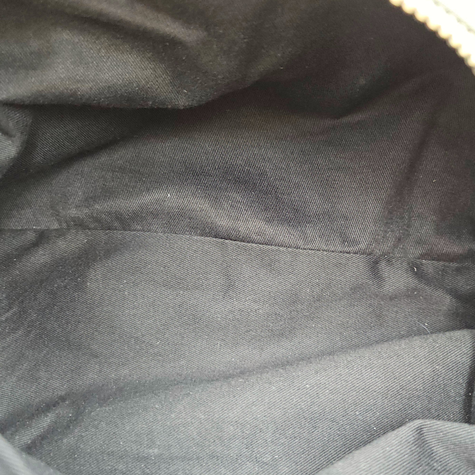 Pandora Medium Grey Messenger Bag in Canvas, Silver hardware