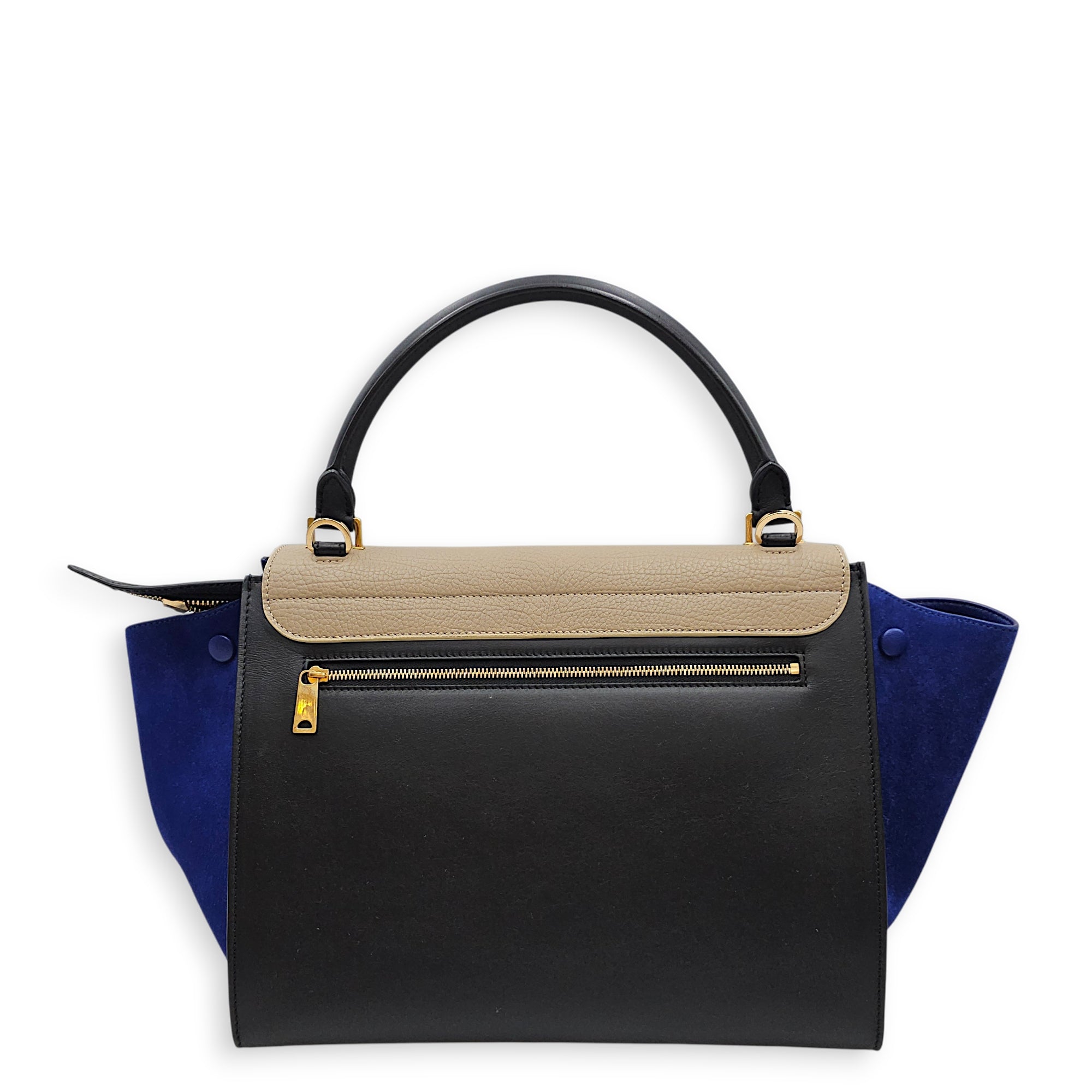 Trapeze  Large  Beige/Blue/Grey Shoulder Bag in Calfskin Gold hardware CL2512-17812 2