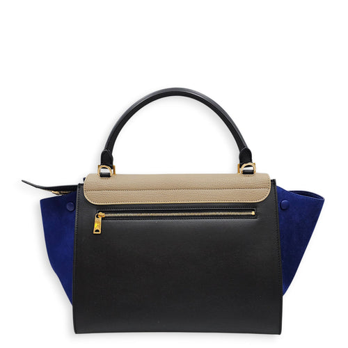 Trapeze  Large  Beige/Blue/Grey Shoulder Bag in Calfskin Gold hardware CL2512-17812 2