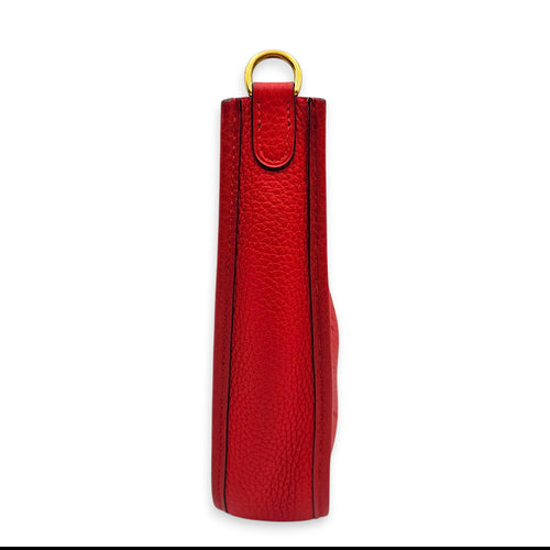 Evelyne Mini Rouge de coeur in Clemence, Gold hardware