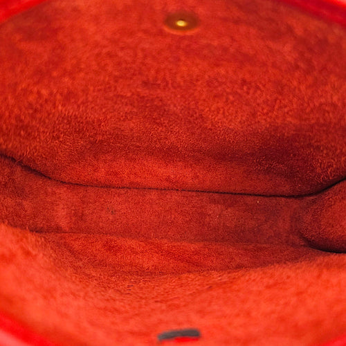 Evelyne Mini Rouge de coeur in Clemence, Gold hardware