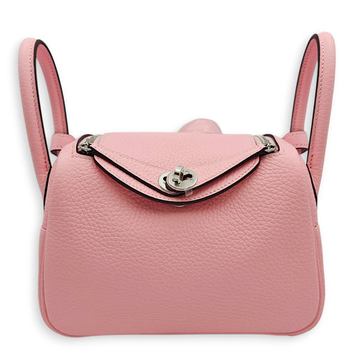 Lindy II Mini Rose Sakura in Clemence, Palladium hardware