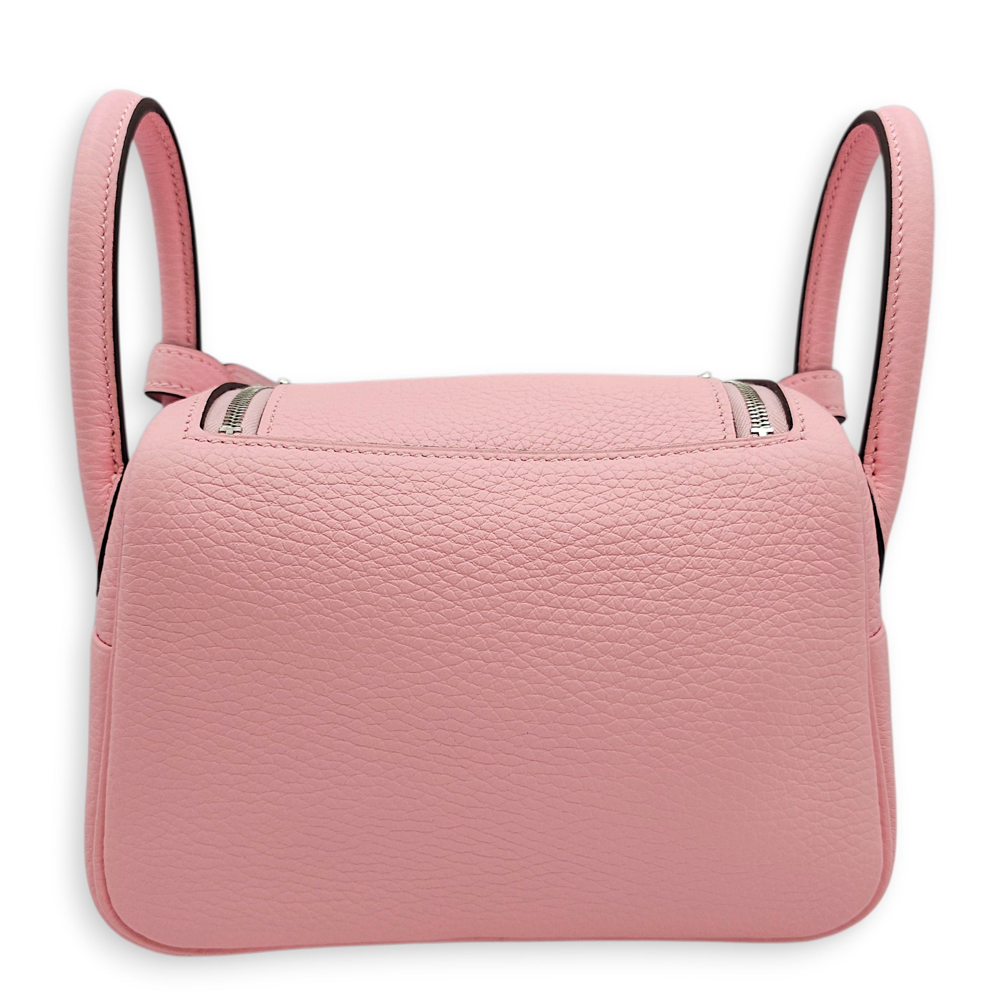 Lindy II Mini Rose Sakura in Clemence, Palladium hardware