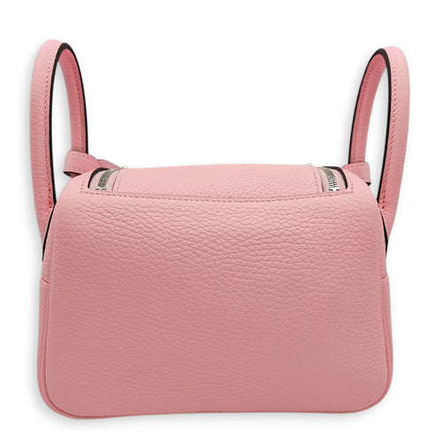 Lindy II Mini Rose Sakura in Clemence, Palladium hardware