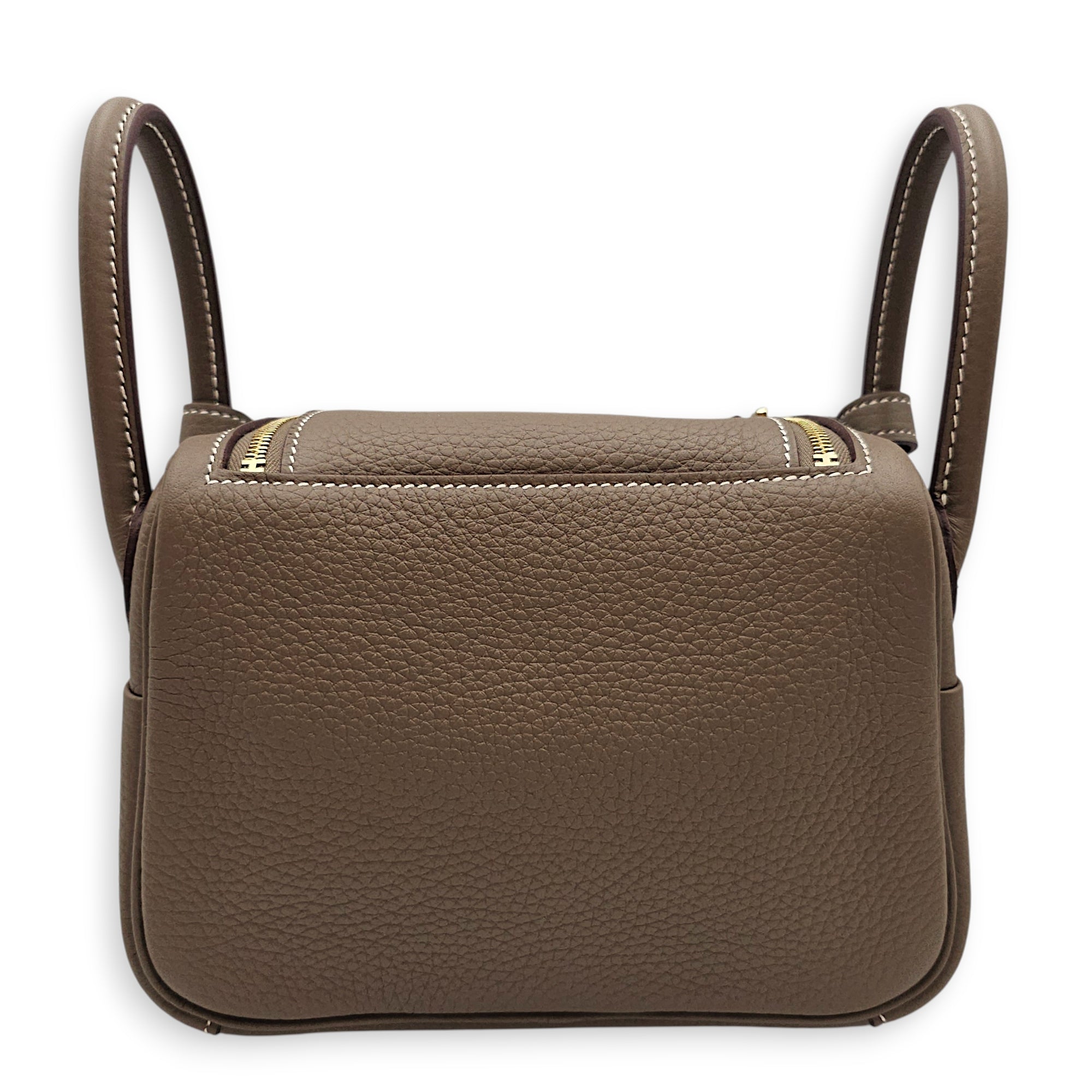 Lindy II Mini Etoupe in Clemence, Gold hardware