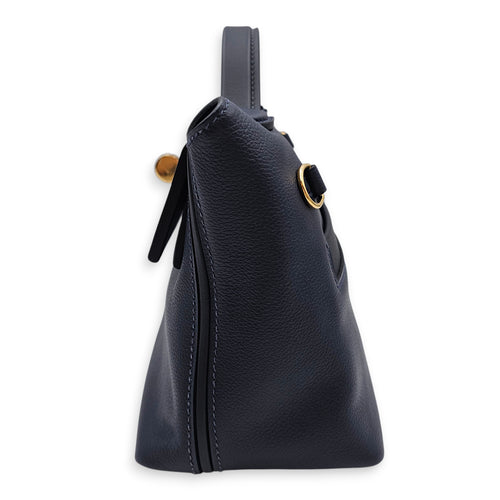 24/24-21 Blue Nuit/France in Evercolor, Gold hardware