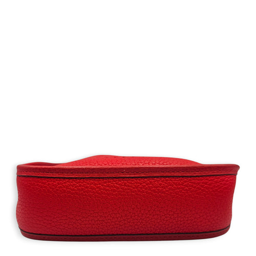 Evelyne Mini Rouge de coeur in Clemence, Gold hardware