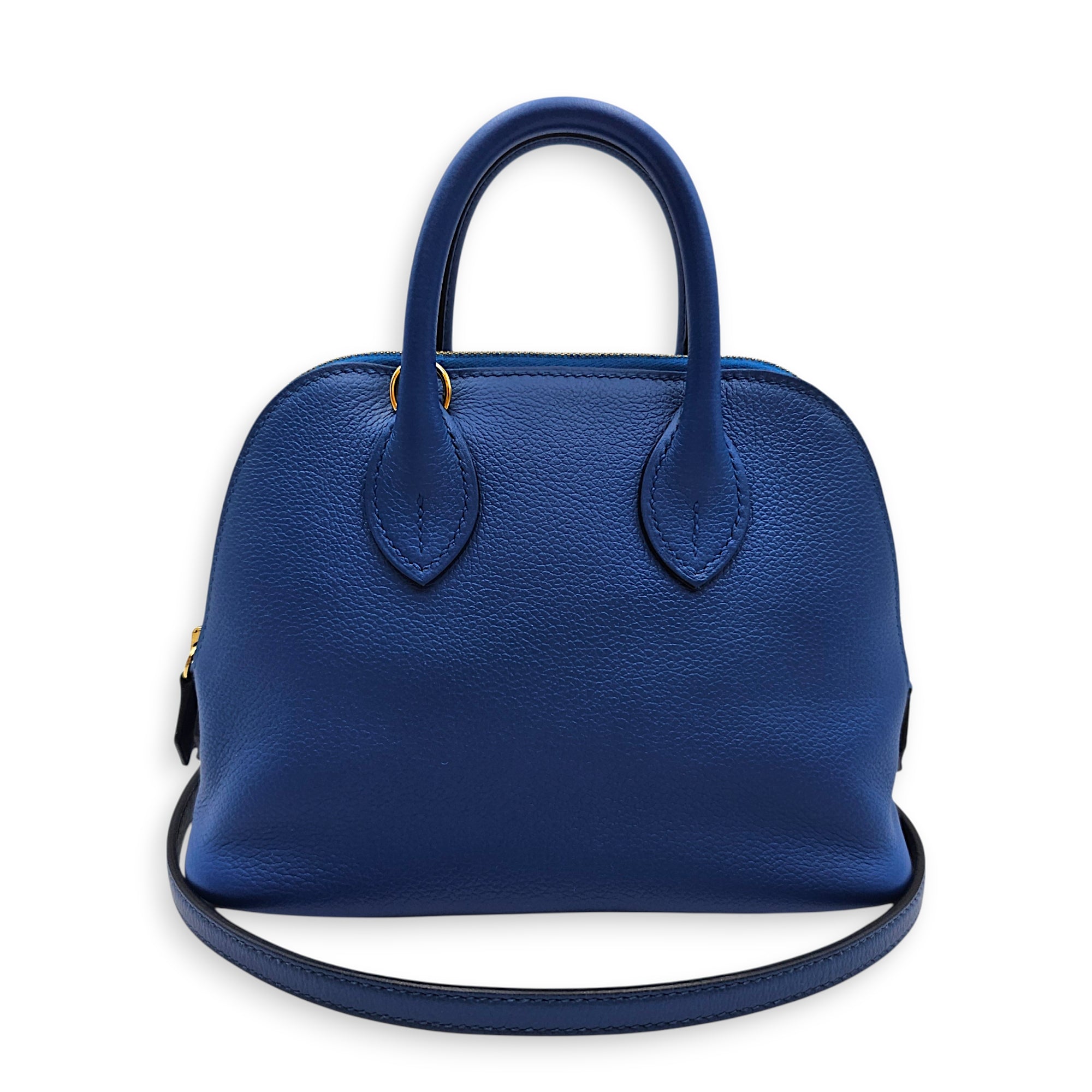 Bolide 1923 Mini Blue France/Blue Sapphir in Evercolor Gold hardware