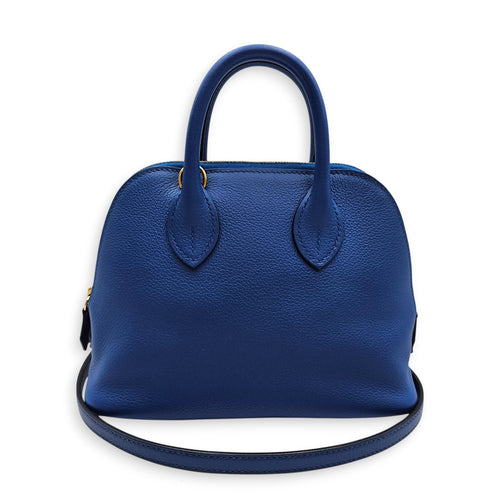 Bolide 1923 Mini Blue France/Blue Sapphir in Evercolor Gold hardware