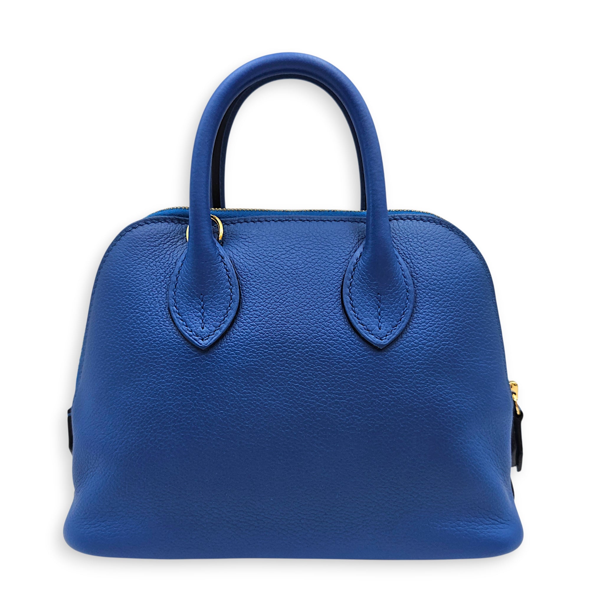 Bolide 1923 Mini Blue France/Blue Sapphir in Evercolor Gold hardware
