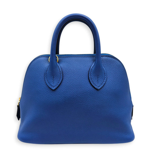 Bolide 1923 Mini Blue France/Blue Sapphir in Evercolor Gold hardware