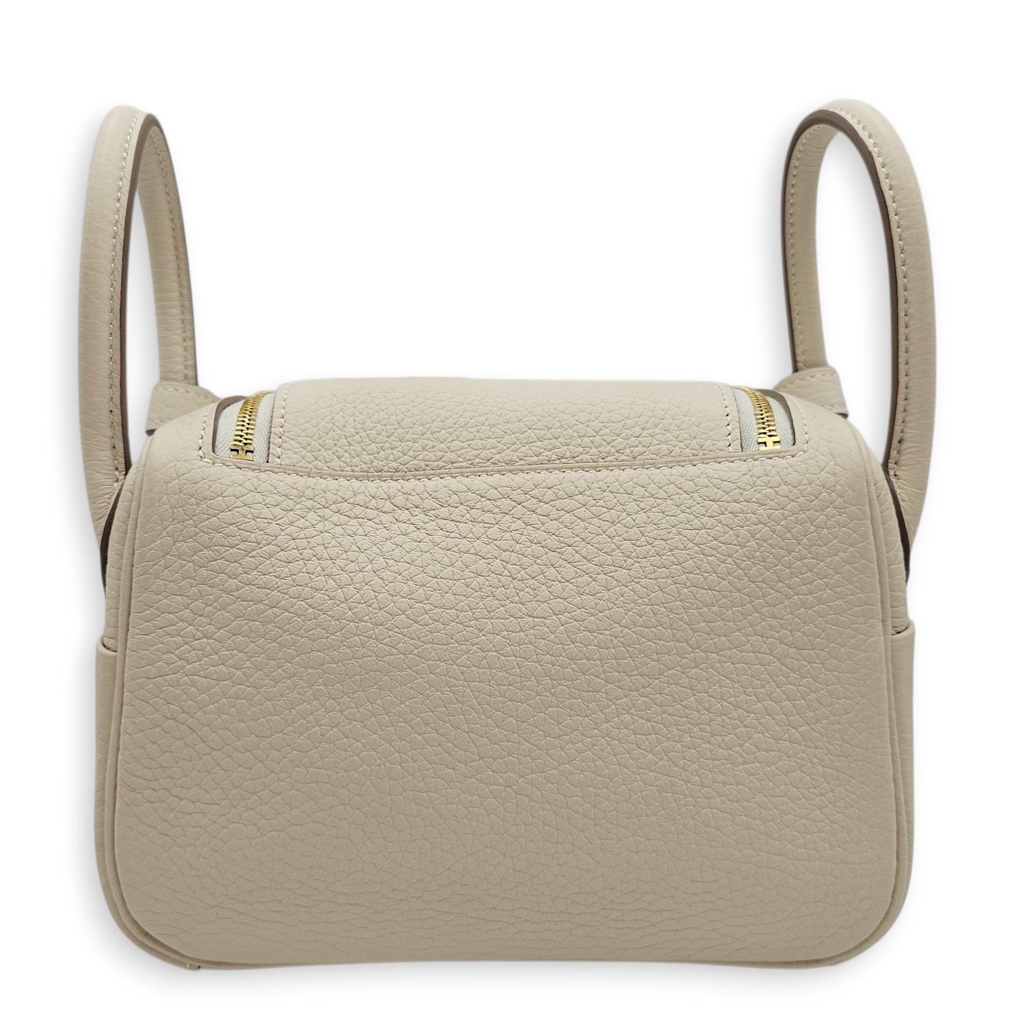 Lindy II Mini Craie in Clemence, Gold hardware