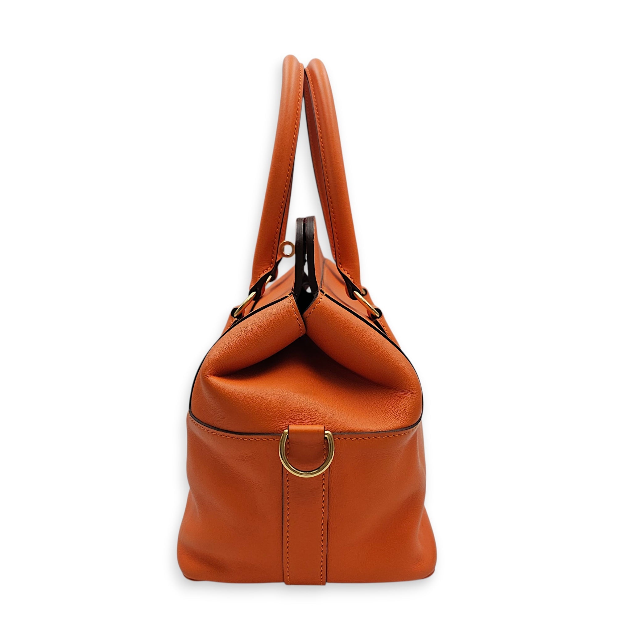 Toolbox Verso 20 Orange/Vermillon in Swift Permabrass hardware