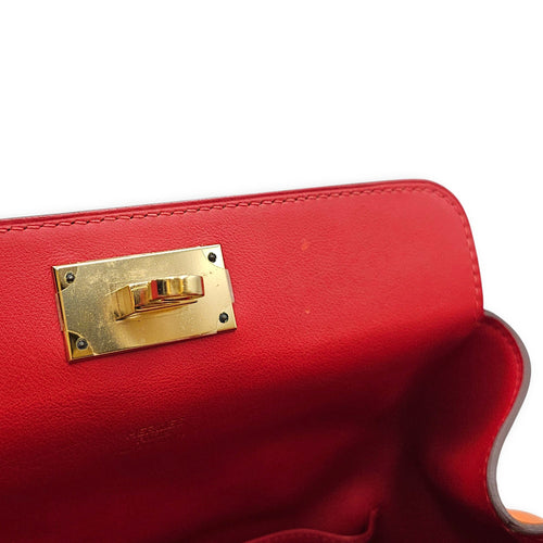 Toolbox Verso 20 Orange/Vermillon in Swift Permabrass hardware