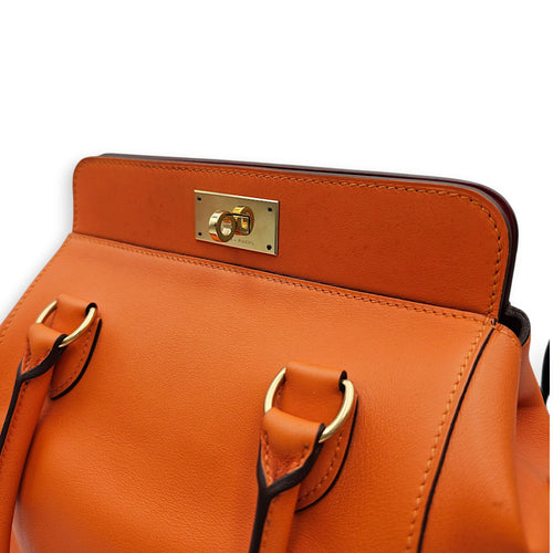 Toolbox Verso 20 Orange/Vermillon in Swift Permabrass hardware