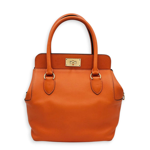 Toolbox Verso 20 Orange/Vermillon in Swift Permabrass hardware