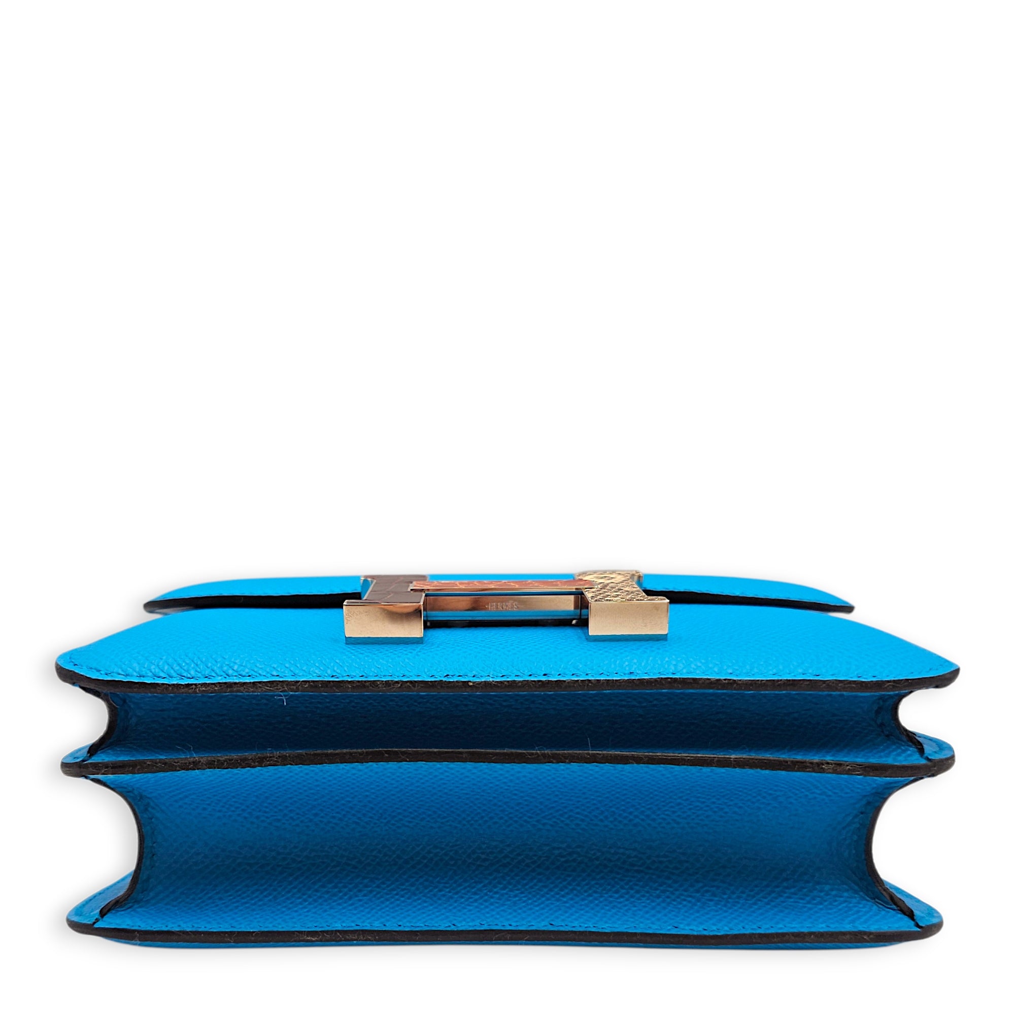 Constance 18 Blue Frida/Bordeaux-Etrusque-Ombre in Epsom, Palladium hardware