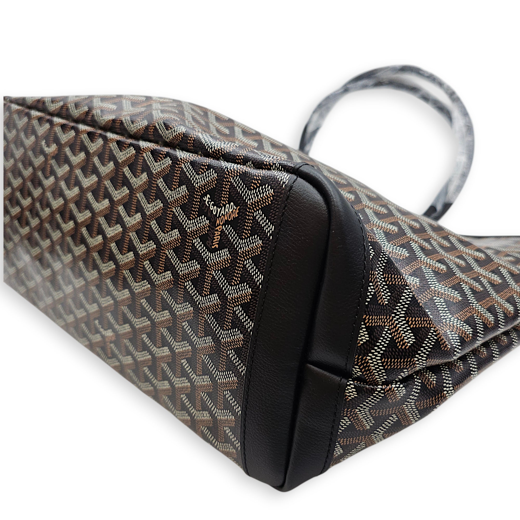 Sac Artois MM Black Shoulder Bag in Canvas, Silver hardware