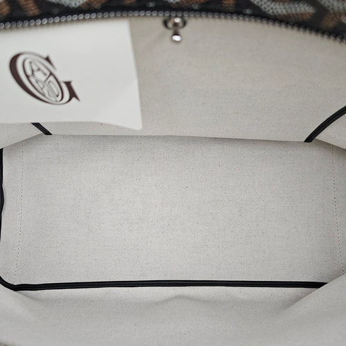 Sac Artois MM Black Shoulder Bag in Canvas, Silver hardware