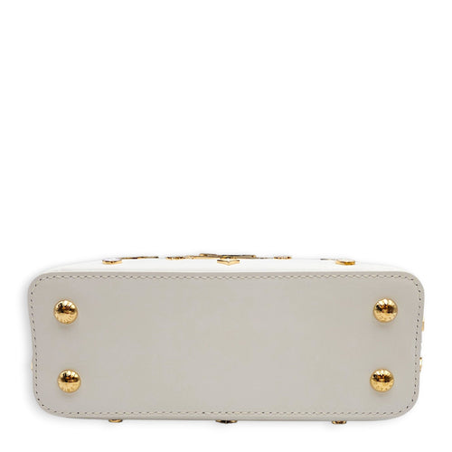 LV X TM Capucines  Mini White Shoulder Bag in Calfskin Gold hardware