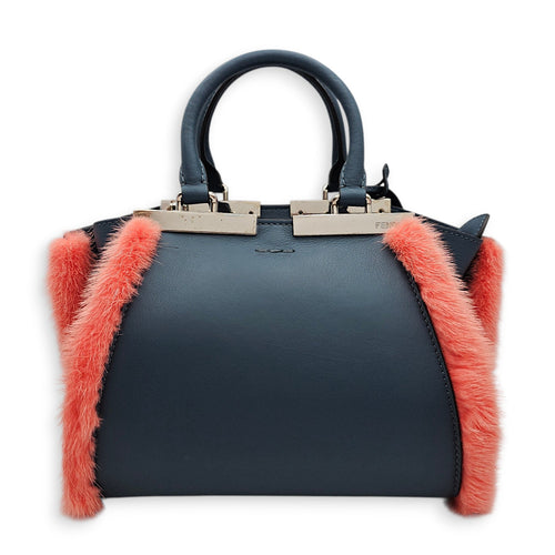 3 Jours with Fur Trimmings  Mini Multi-color  Crossbody Bag in Calfskin Silver hardware CL2512-18043 1