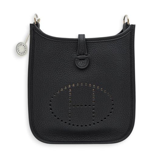 Evelyne Mini Black in Clemence, Palladium hardware
