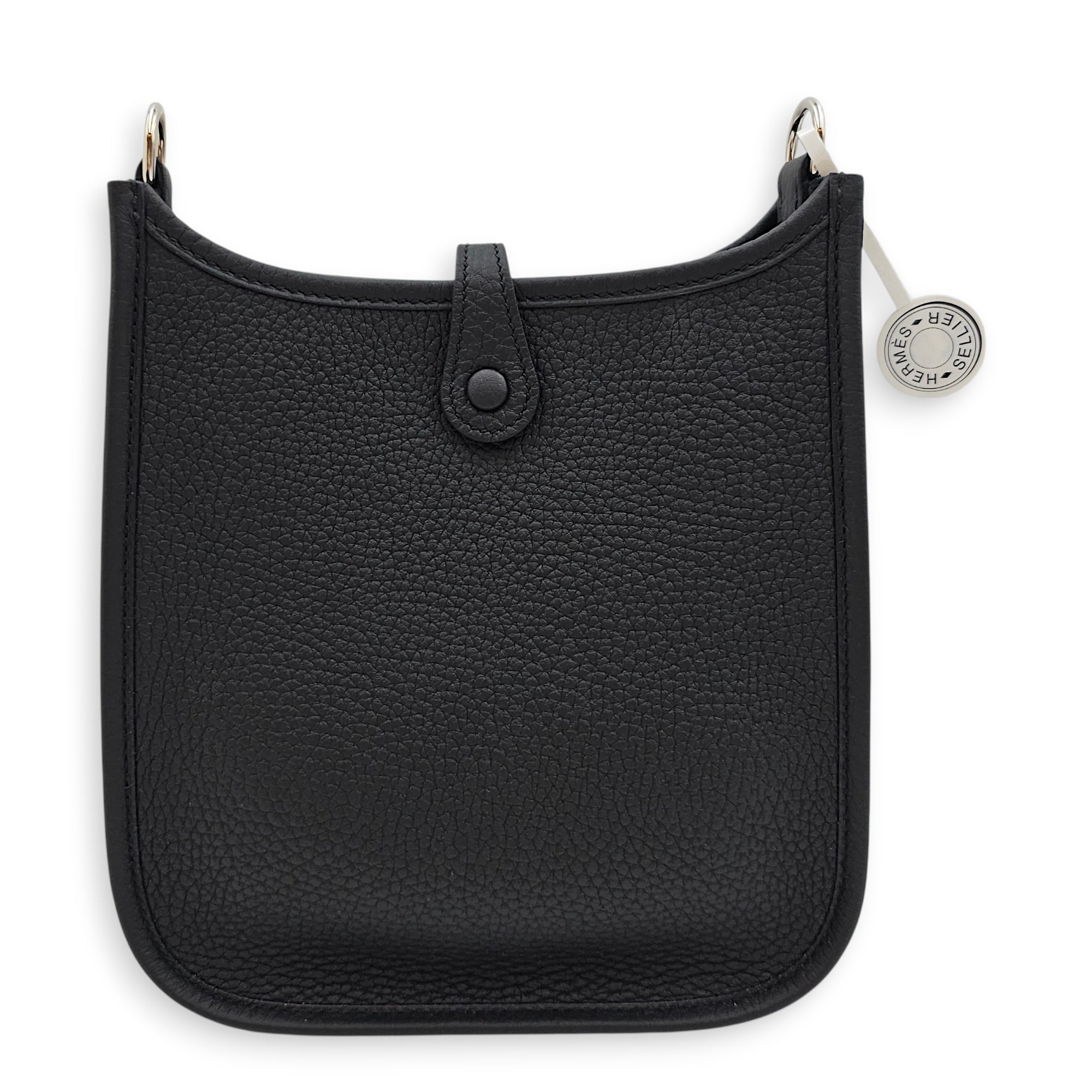 Evelyne Mini Black in Clemence, Palladium hardware