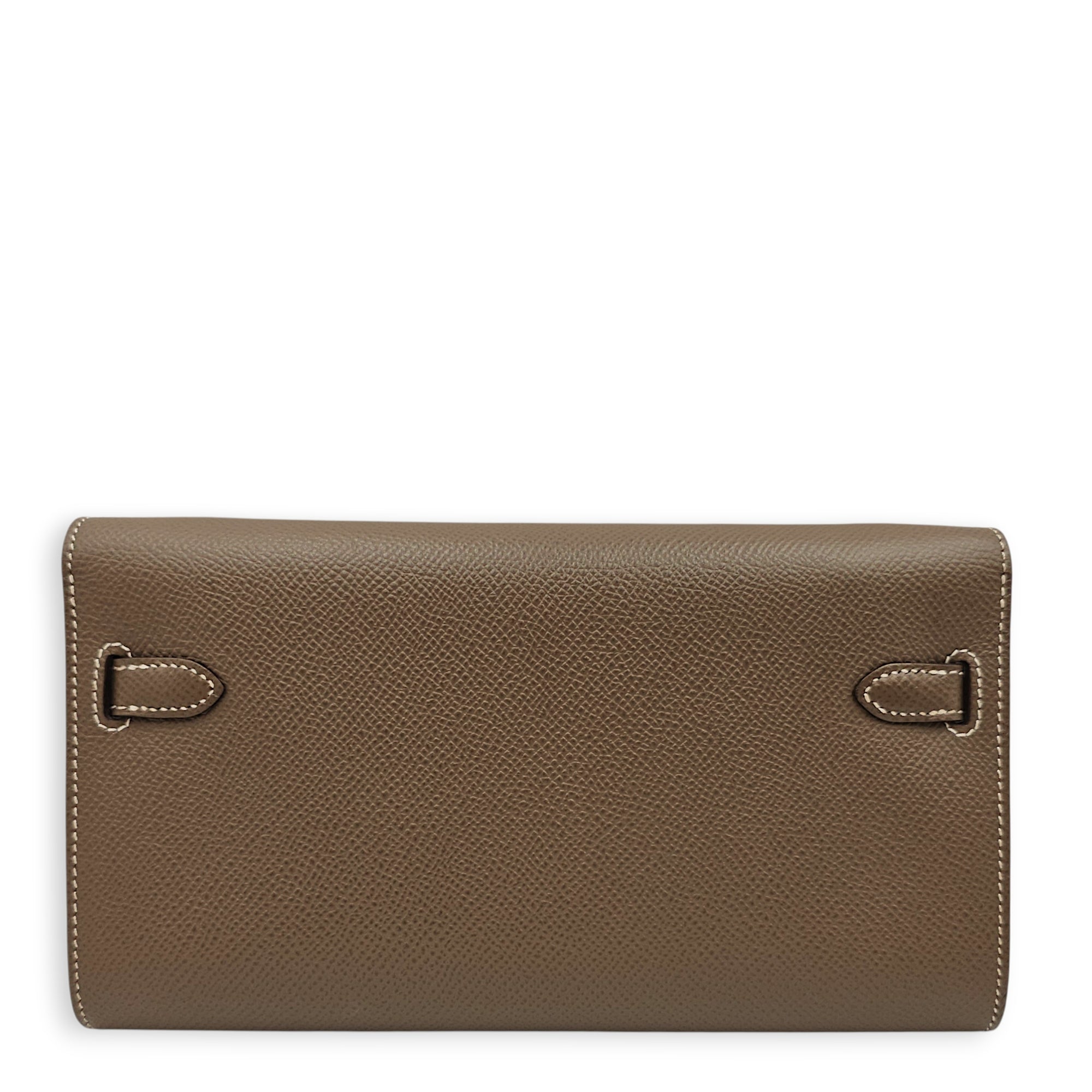 Kelly To Go Etoupe Crossbody Bag in Epsom, Palladium hardware