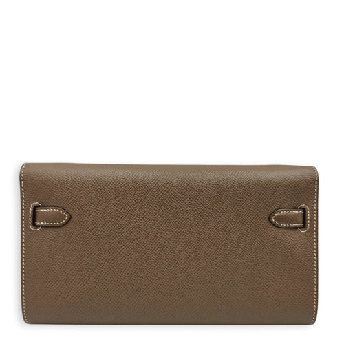 Kelly To Go Etoupe Crossbody Bag in Epsom, Palladium hardware