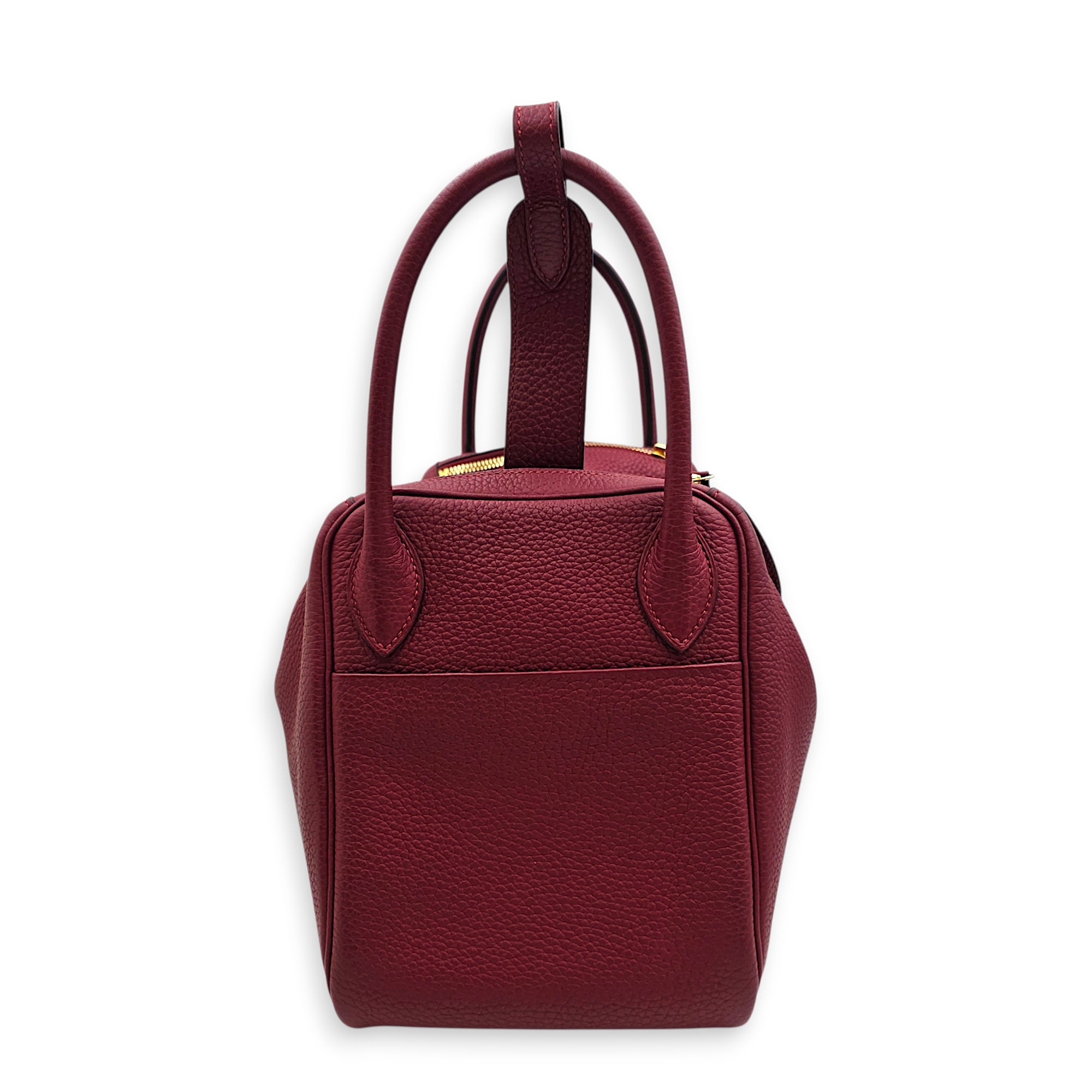 Lindy 30 Rouge Grenat in Clemence, Gold hardware