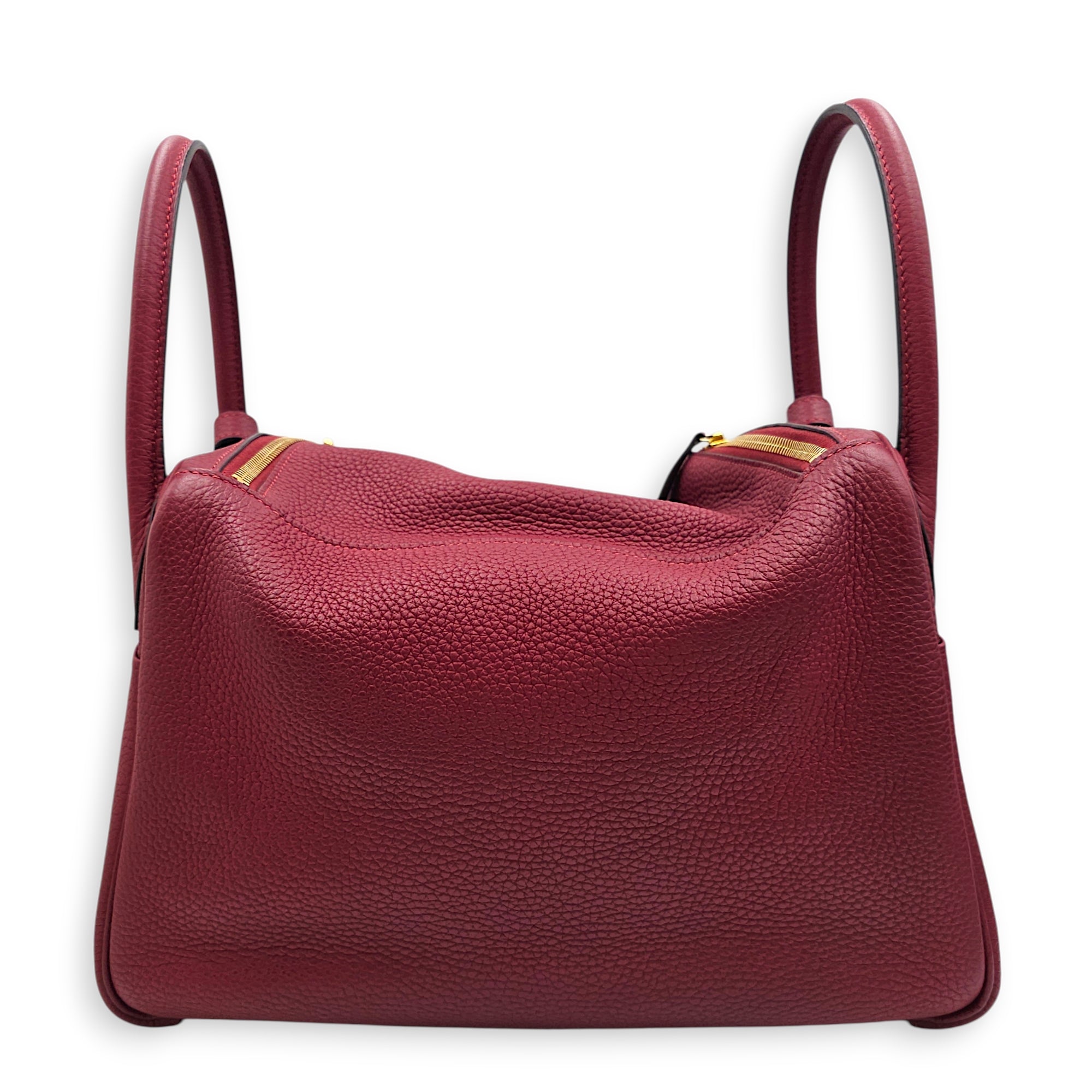 Lindy 30 Rouge Grenat in Clemence, Gold hardware