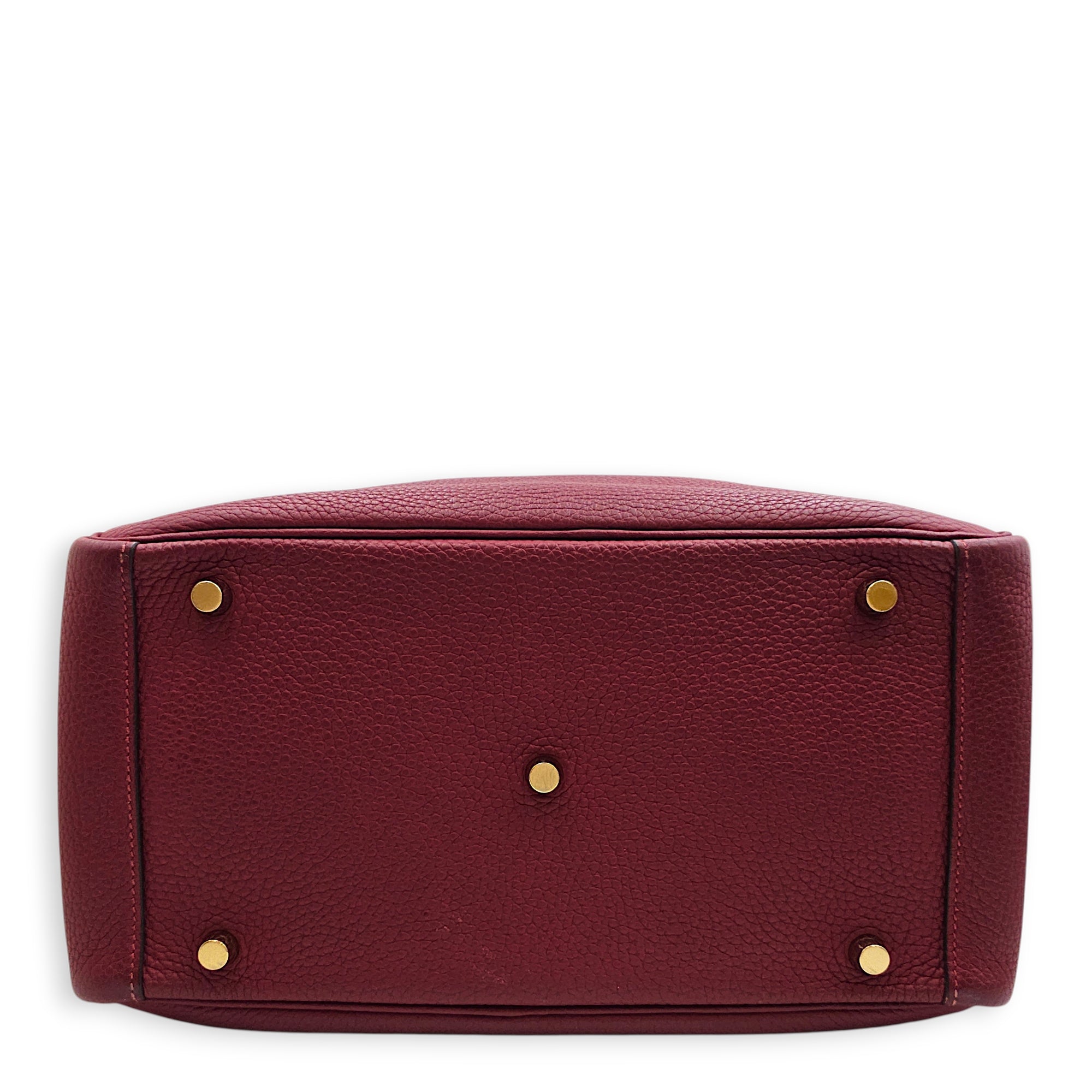 Lindy 30 Rouge Grenat in Clemence, Gold hardware