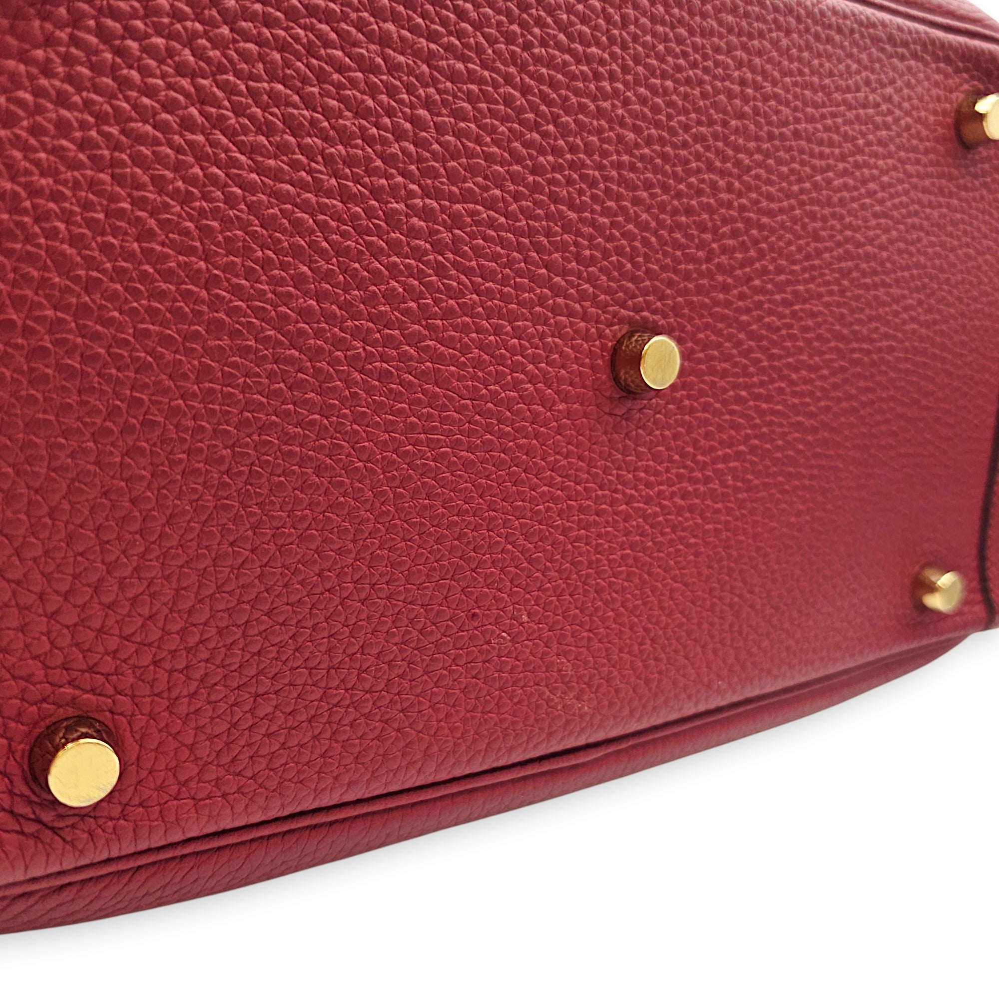 Lindy 30 Rouge Grenat in Clemence, Gold hardware