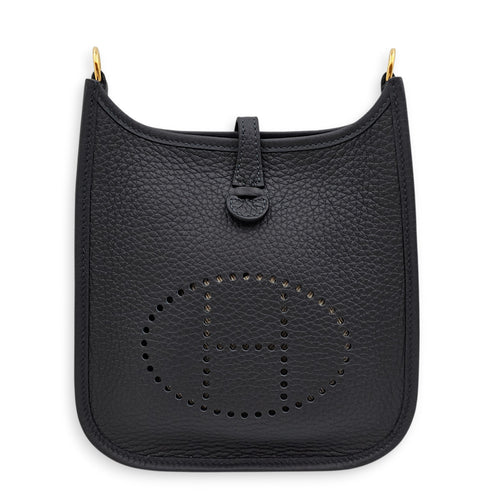 Evelyne Mini Caban in Clemence, Gold hardware