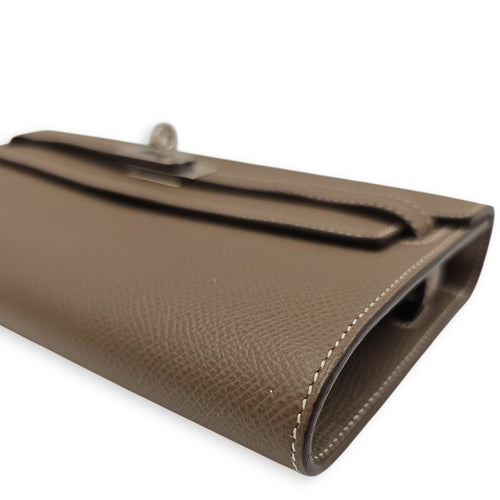 Kelly To Go Etoupe Crossbody Bag in Epsom, Palladium hardware