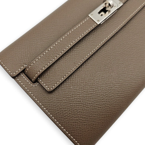 Kelly To Go Etoupe Crossbody Bag in Epsom, Palladium hardware