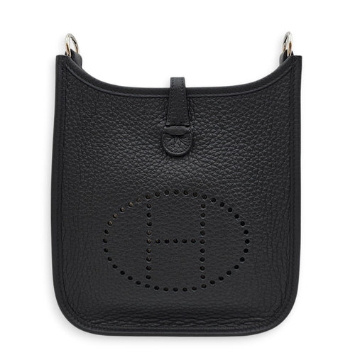 Evelyne Mini Black in Clemence, Palladium hardware