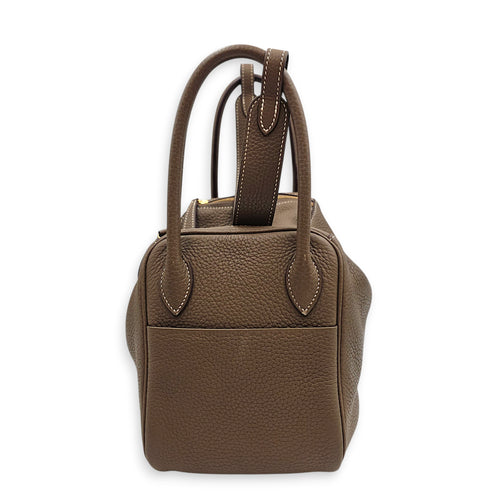 Lindy 26 Etoupe in Clemence, Gold hardware