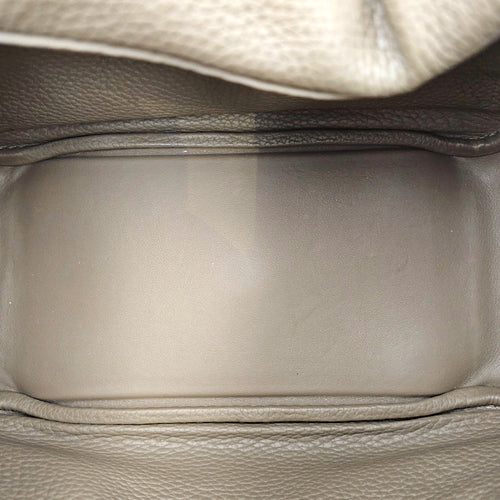 Lindy 26 Etoupe in Clemence, Gold hardware