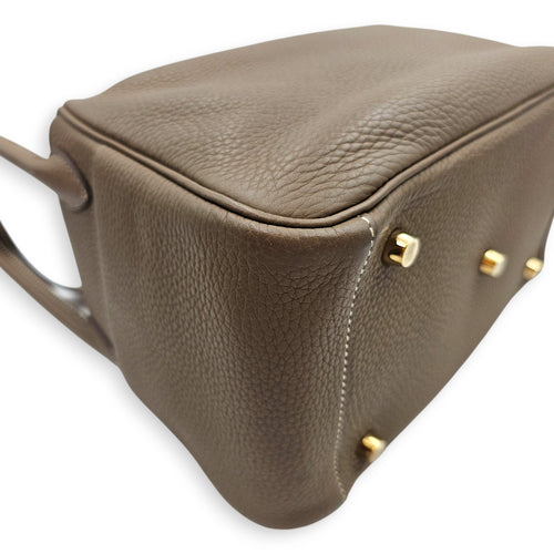 Lindy 26 Etoupe in Clemence, Gold hardware